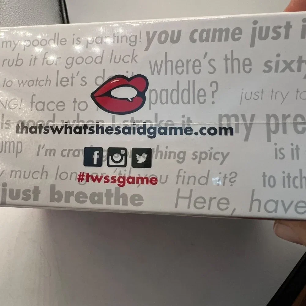 That's What She Said Game - The hilariously twisted party game adults only.